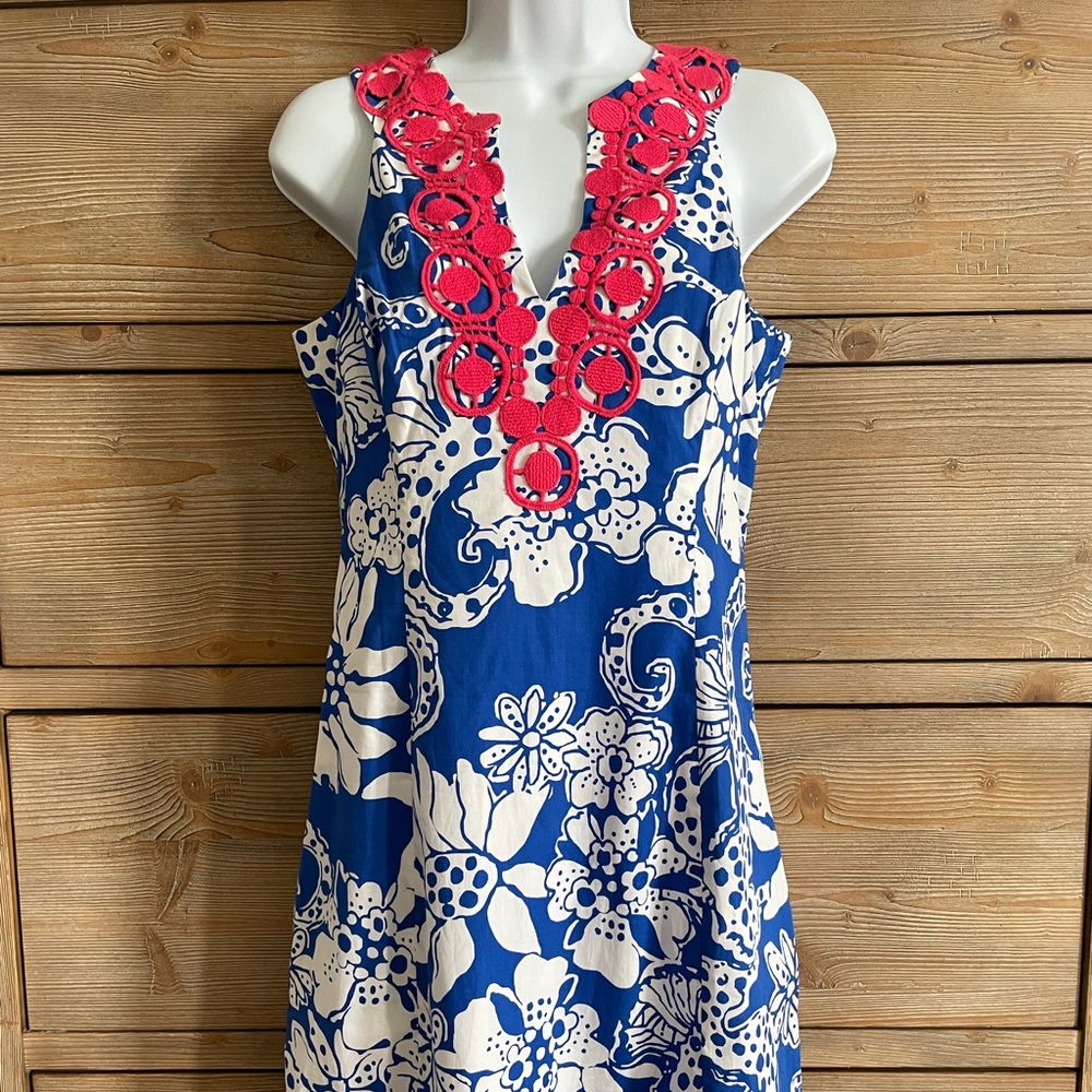 Patriot Lilly Pulitzer Shift Dress EUC!! No flaws. Size 4! 🇺🇸 🇺🇸 🇺🇸